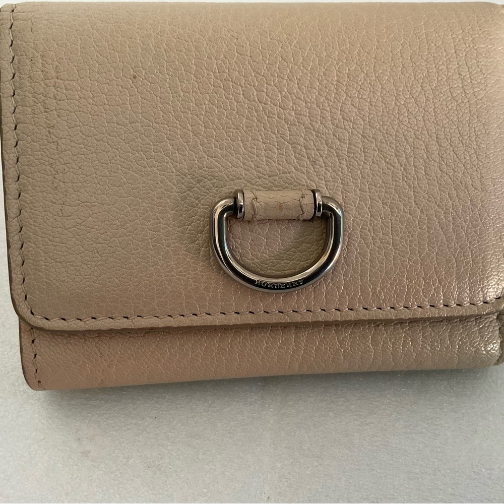 Burberry Tan Leather Trifold wallet